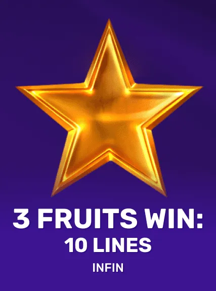 3 Fruits Win: 10 lines