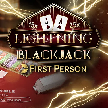 First Person Lightning Blackjack game tile