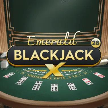 Blackjack X 28 - Emerald game tile