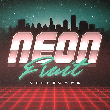 Neon Fruit Cityscape game tile