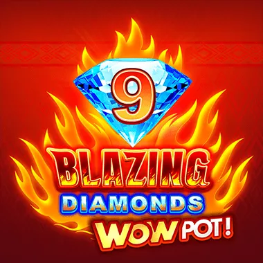 9 Blazing Diamonds WOWPOT game tile