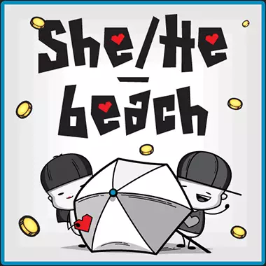 She/He_beach game tile