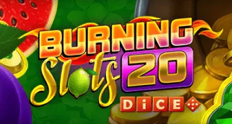Burning Slots 20 Dice game tile