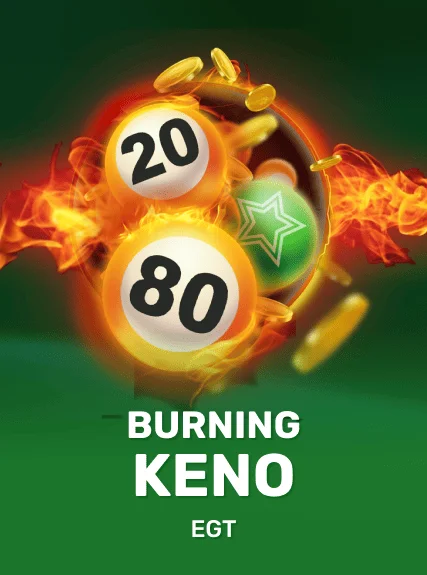 Burning Keno game tile