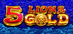 5 Lions Gold game tile