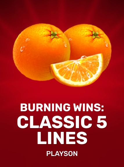 Burning Wins: classic 5 lines game tile