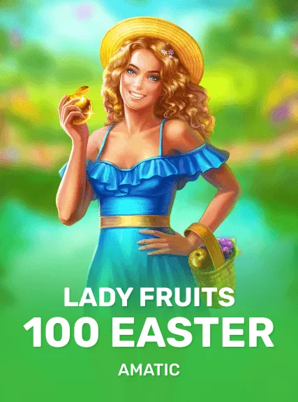 Lady Fruits 100 Easter game tile