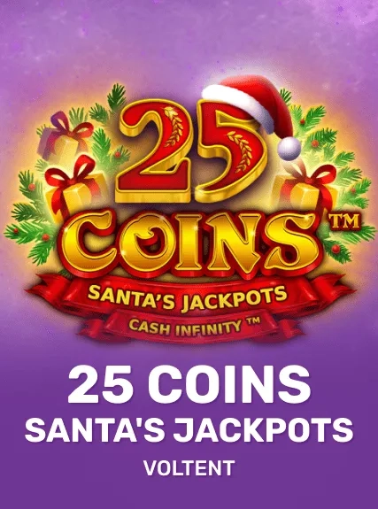 25 Coins Santa's Jackpots game tile