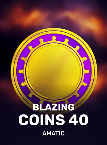 Blazing Coins 40 game tile