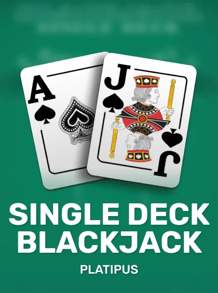 Single Deck Blackjack game tile