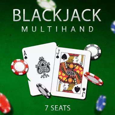 Blackjack Multihand 7 seats game tile