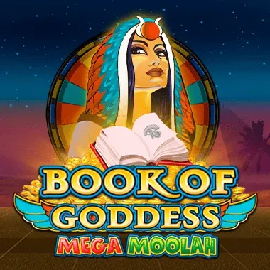 Book of Goddess Mega Moolah game tile