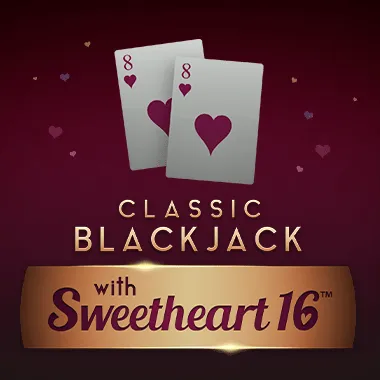 Classic Blackjack with Sweetheart 16 game tile