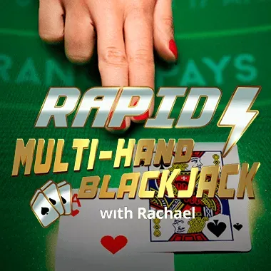 Rapid Multi-Hand Blackjack with Rachael game tile