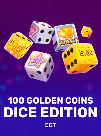 100 Golden Coins Dice Edition game tile