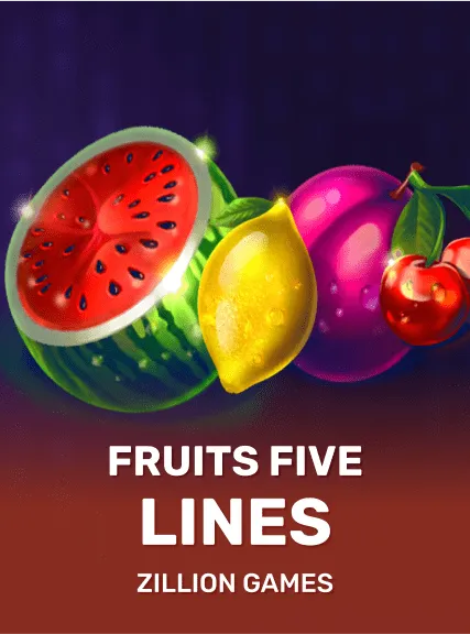 Fruits Five Lines game tile