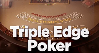 Tragamonedas Triple Edge Poker (Three Card Poker) con Bitcoin