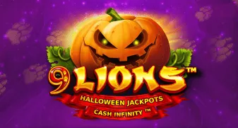 9 Lions Hold the Jackpot Halloween Jackpots game tile