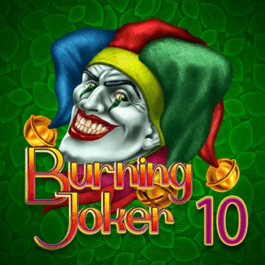 Burning Joker 10 lines game tile