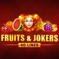 Fruits and Jokers: 40 lines game tile