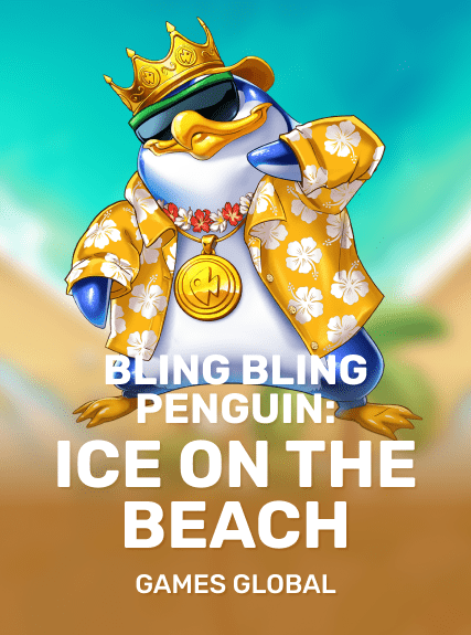 Bling Bling Penguin: Ice On The Beach