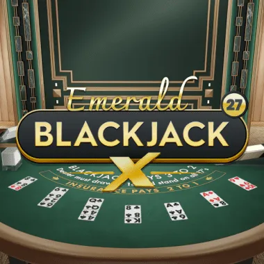 Blackjack X 27 - Emerald game tile