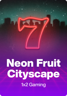 Neon Fruit Cityscape