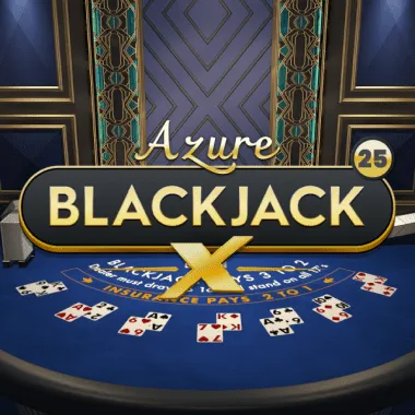 Blackjack X 25 - Azure game tile