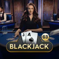 Blackjack 63 - Azure game tile