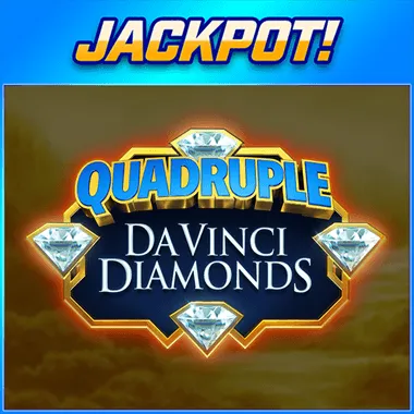 Quadruple Da Vinci Diamonds JACKPOT game tile