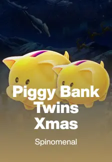 Piggy Bank Twins Xmas