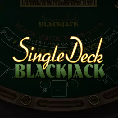 Single Deck Blackjack game tile