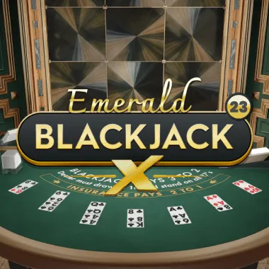 Blackjack X 23 - Emerald game tile