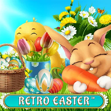 Retro Easter game tile