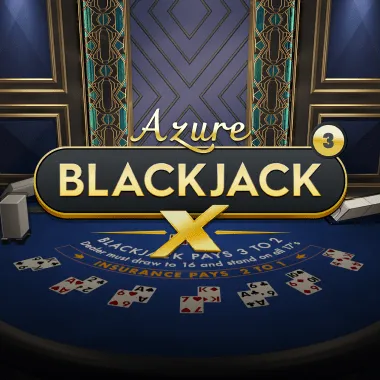 Blackjack X 3 - Azure game tile