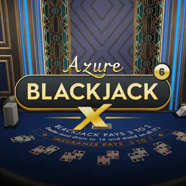 Blackjack X 6 - Azure game tile