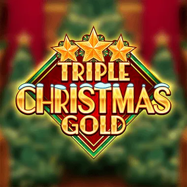 Triple Christmas Gold game tile