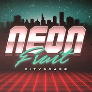 Neon Fruit Cityscape game tile