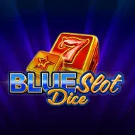 Blue Slot Dice game tile