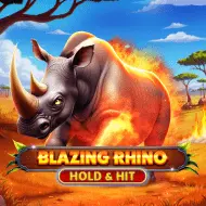 Blazing Rhino - Hold & Hit game tile