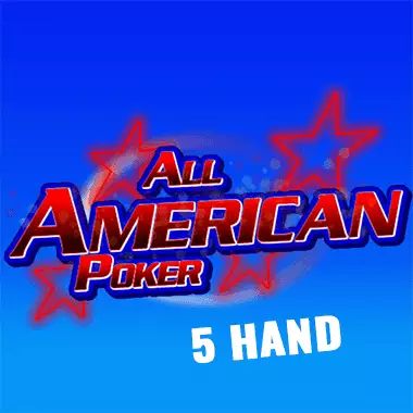 All American Poker 5 Hand game tile