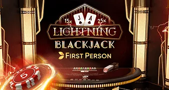 First Person Lightning Blackjack game tile