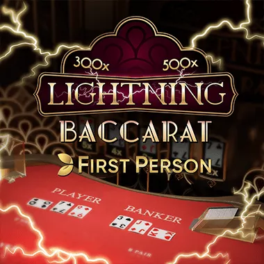 First Person Lightning Baccarat game tile
