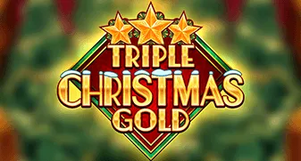 Triple Christmas Gold game tile