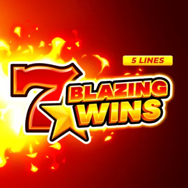 Blazing Wins: 5 lines game tile