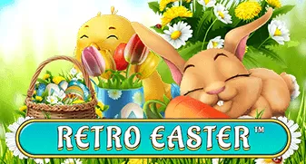 Retro Easter game tile