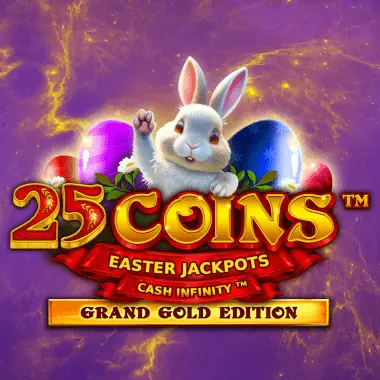 25 Coins Grand Gold Edition Easter Jackpots game tile