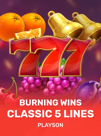 Burning Wins: classic 5 lines game tile