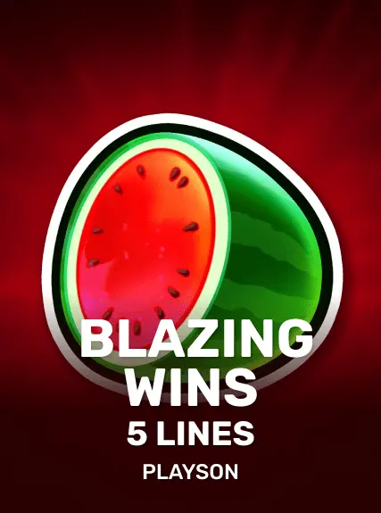 Blazing Wins: 5 lines game tile