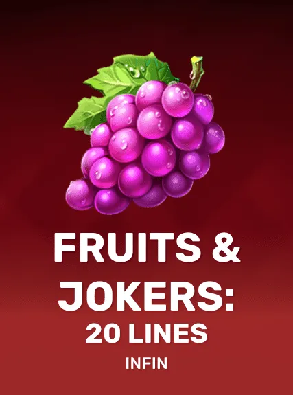 Fruits&Jokers: 20 lines game tile